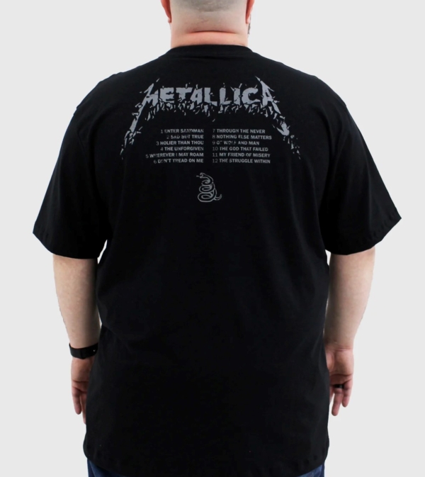 CAMISETA METALLICA - BLACK ALBUM (OFICIAL) - Imagem 2