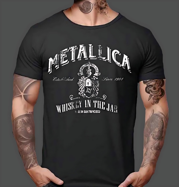 CAMISETA METALLICA - WHISKEY IN THE JAR