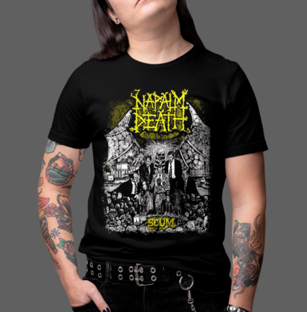 CAMISETA NAPALM DEATH - SCUM