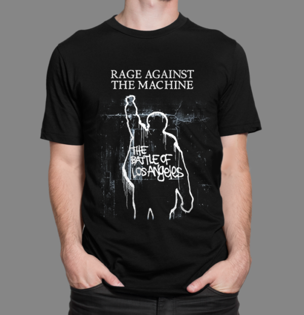 CAMISETA RAGE AGAINST THE MACHINE - BATTLE OF LOS ANGELES