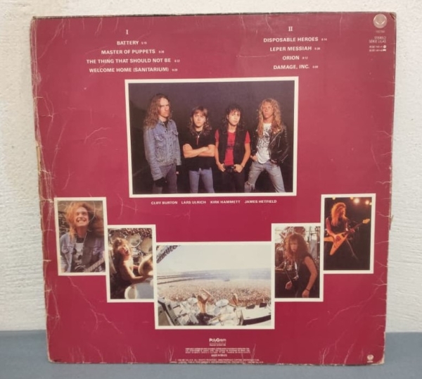 DISCO DE VINIL - METALLICA - MASTER OF PUPPETS - Imagem 2