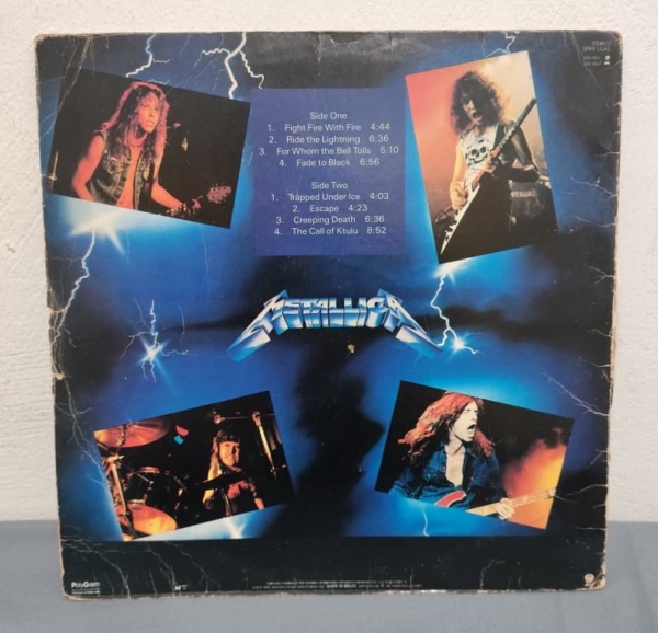 DISCO DE VINIL - METALLICA - RIDE THE LIGHTNING - Imagem 2