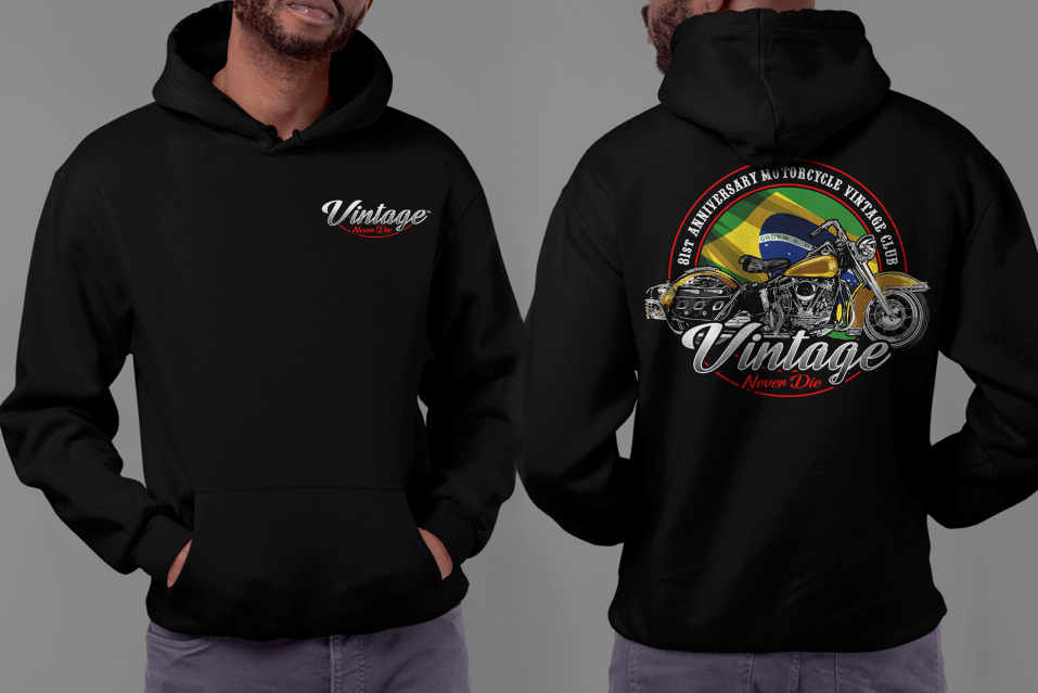 MOLETOM - VINTAGE BRASIL MOTORCYCLE
