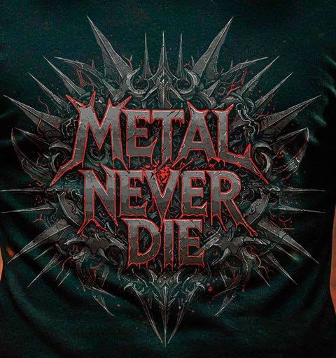 CAMISETA - METAL NEVER DIE - Imagem 2